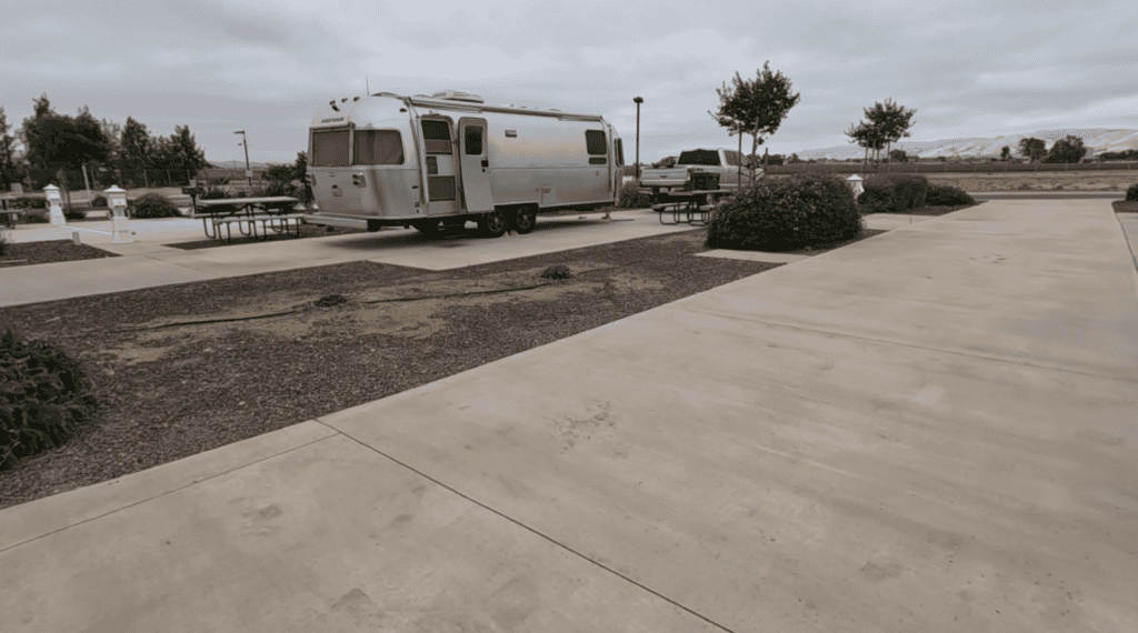 RV Camping near Pinnacles National Park at Yanks RV Resort - picture of an Airstream Travel Trailer